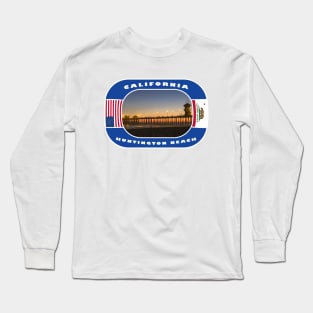 California, Huntington Beach City, USA Long Sleeve T-Shirt